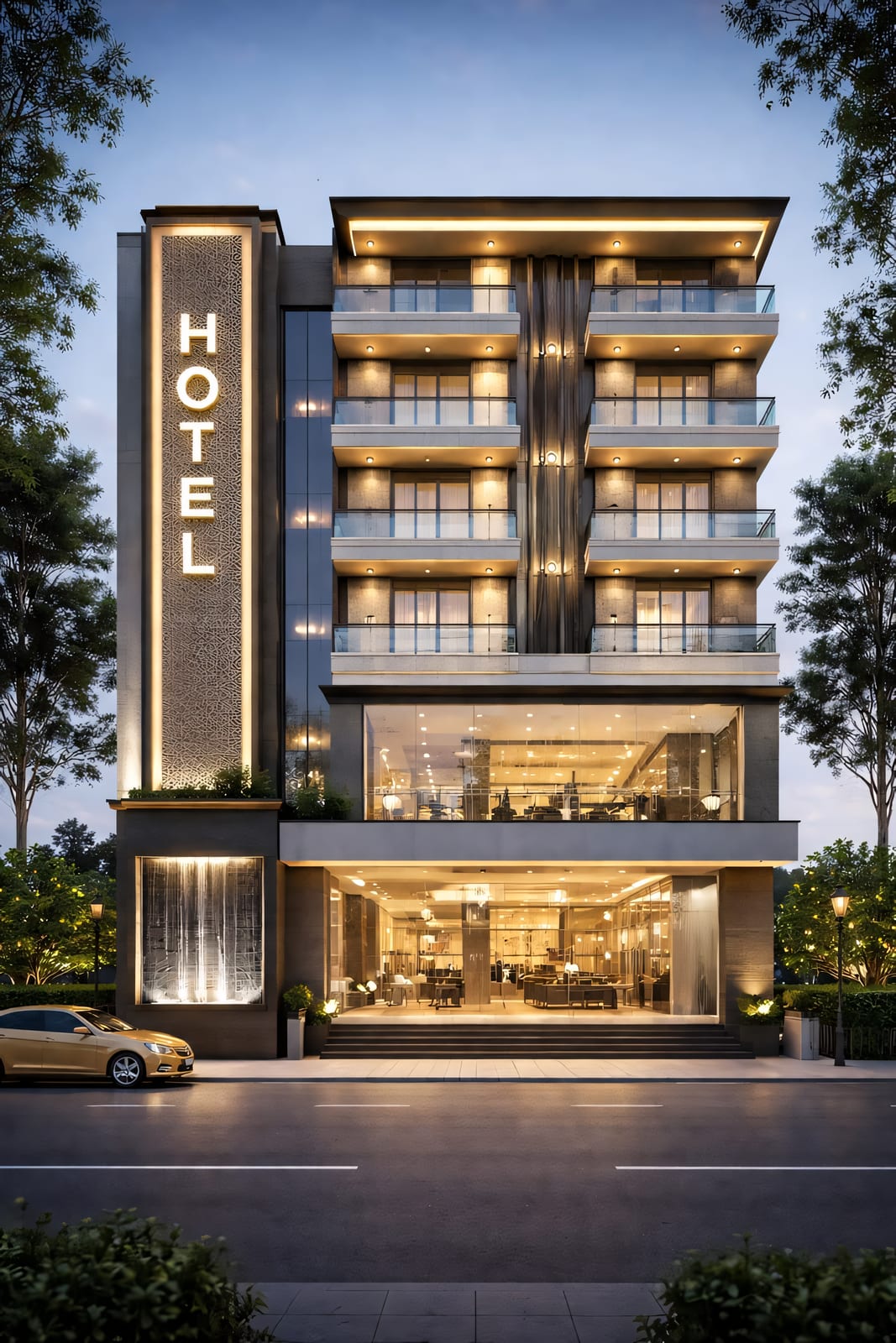 Boutique Hotel — commercial project by MK Builders