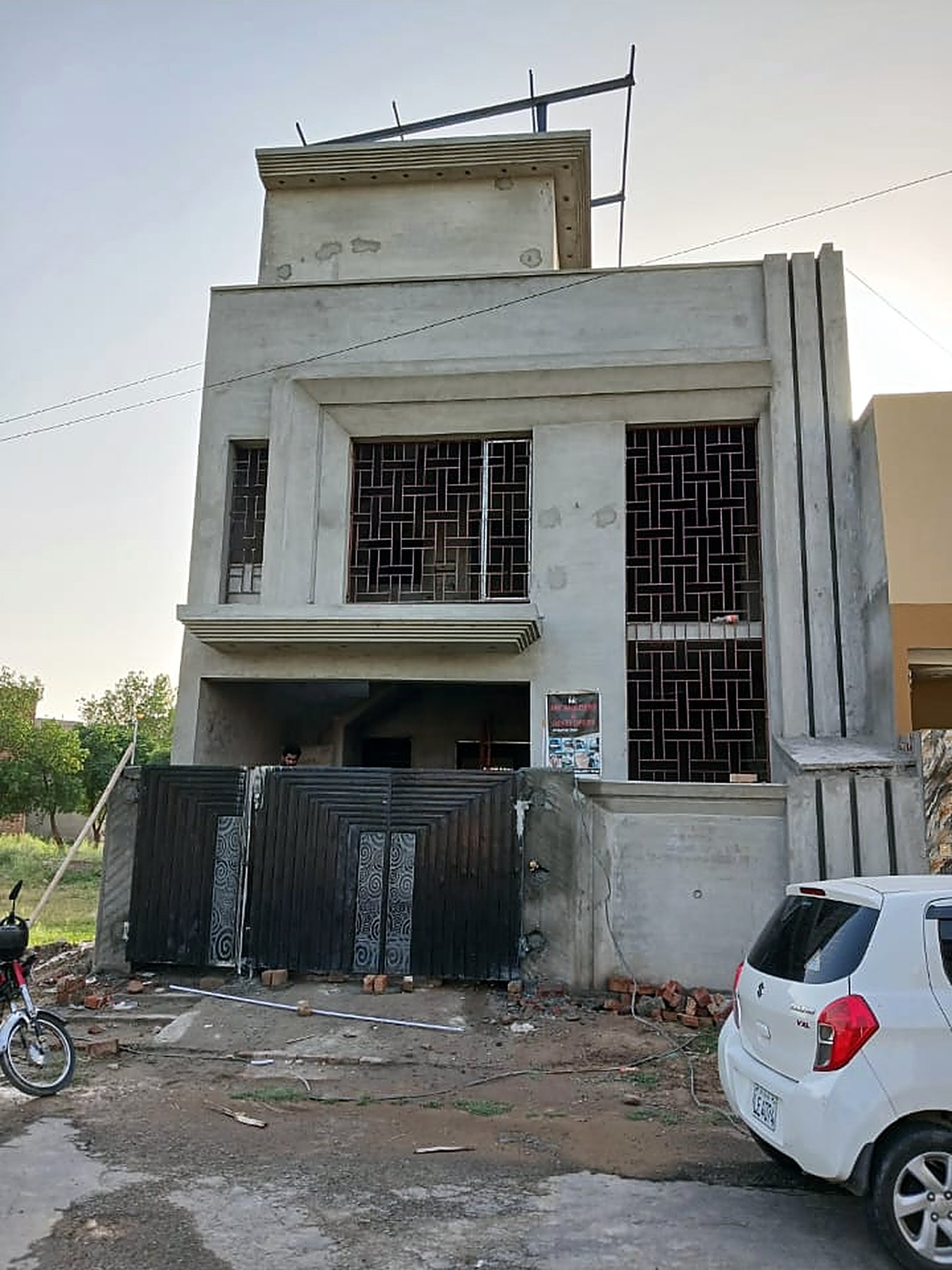 Grey Structure — MK Builders & Developers, Lahore