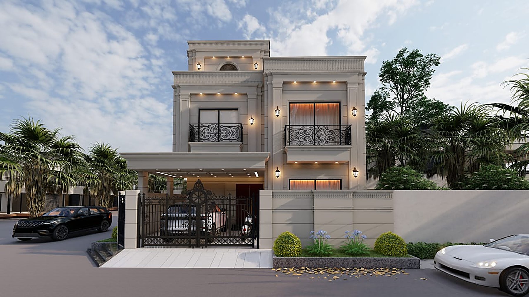 Classical Family Villa project by MK Builders & Developers
